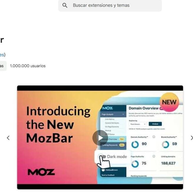 análisis de autoridad con mozbar